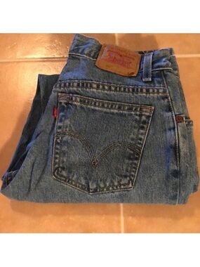 Levi's Medium Blue Straight-Leg Denim Jeans